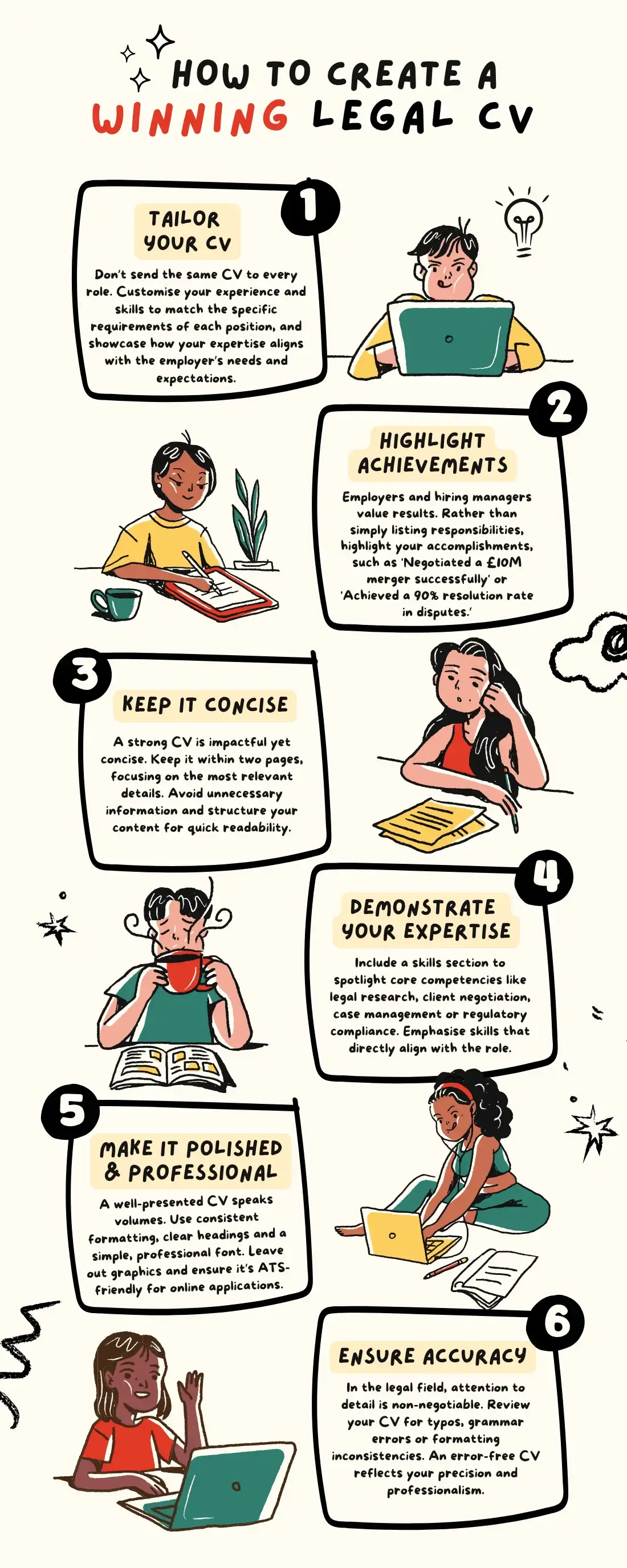 How to create a winning legal CV
