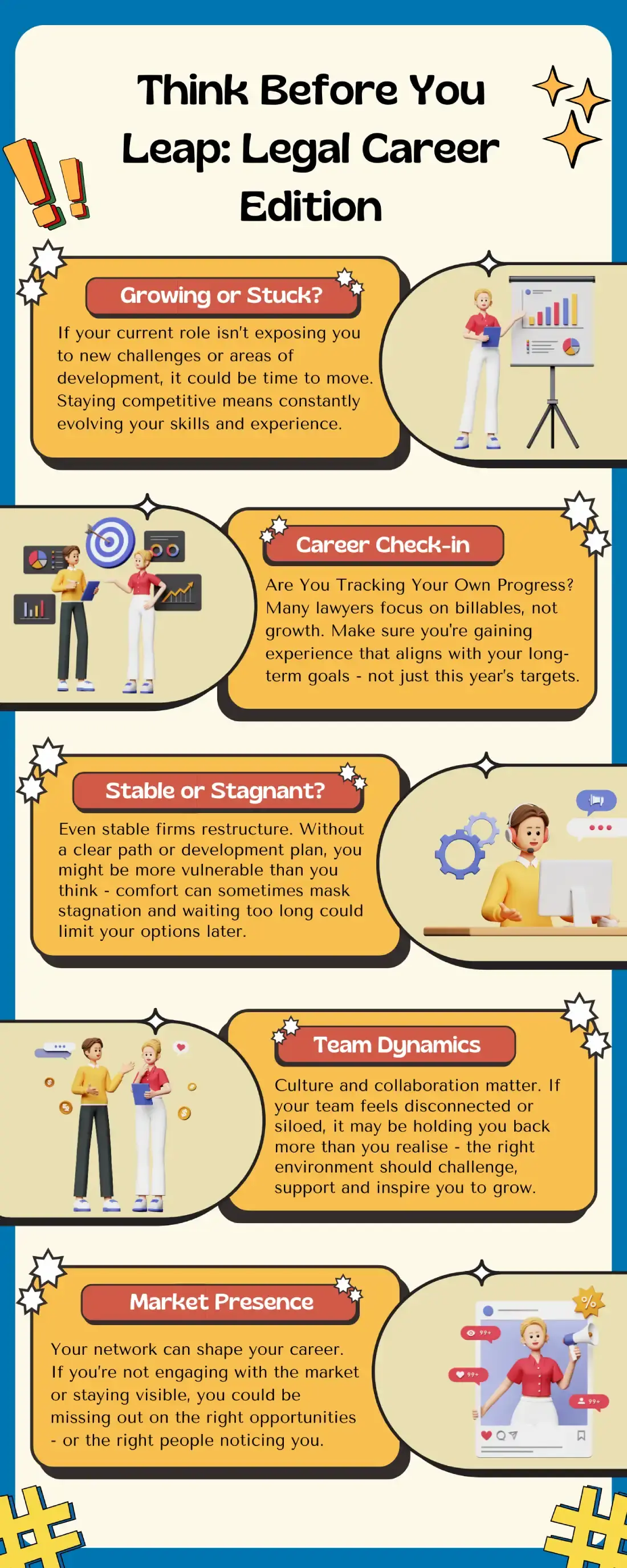 Think before you leap: Legal career edition